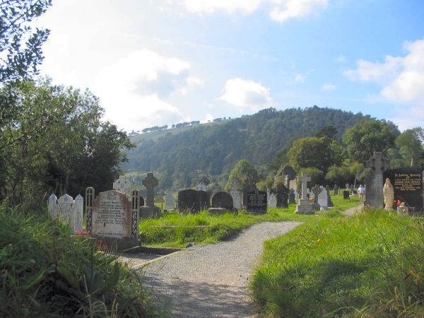 Glendalough graveyard